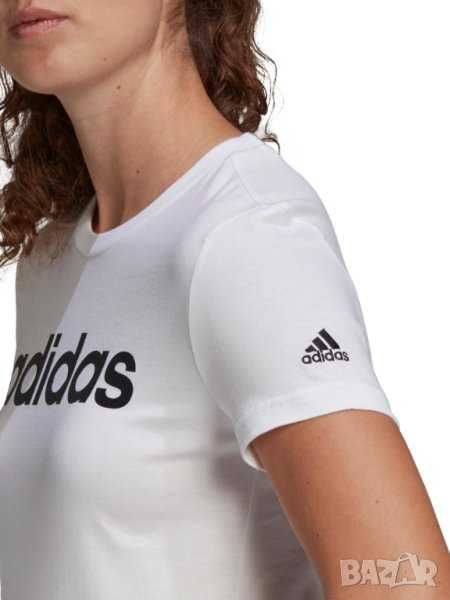 Нова Дамска Тениска Adidas  LOUNGEWEAR Essentials Slim L ogo