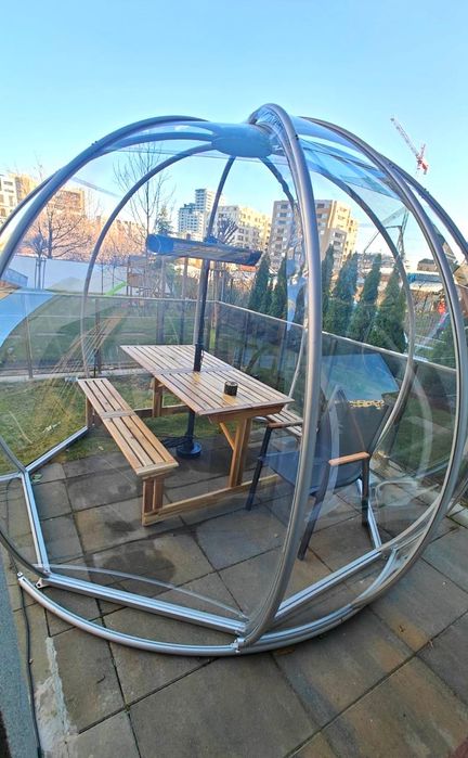 Дворна беседка тип иглу с поликарбонат за всеки сезон 10%