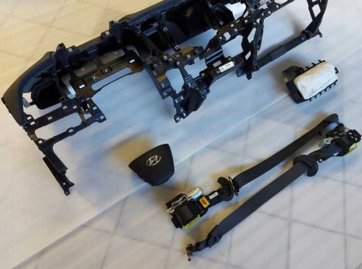 Hyundai Elantra V kit airbag volan pasager plansa de bord set centuri