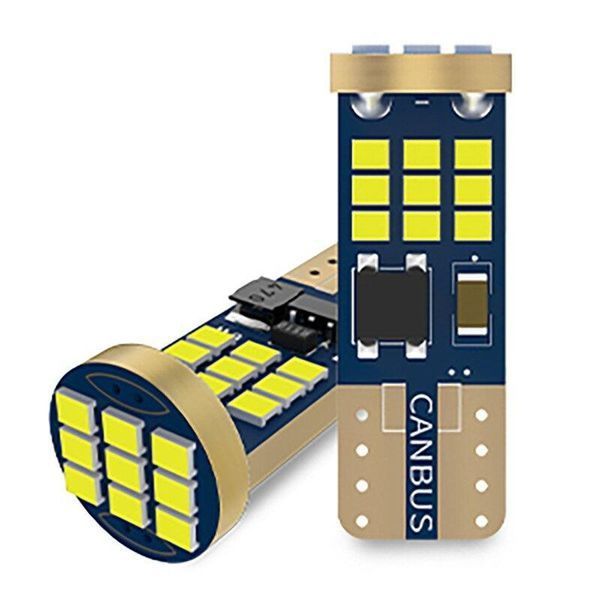 Лед крушки 2бр. за габарит T10-W5W 27led 4014smd-А-3342
