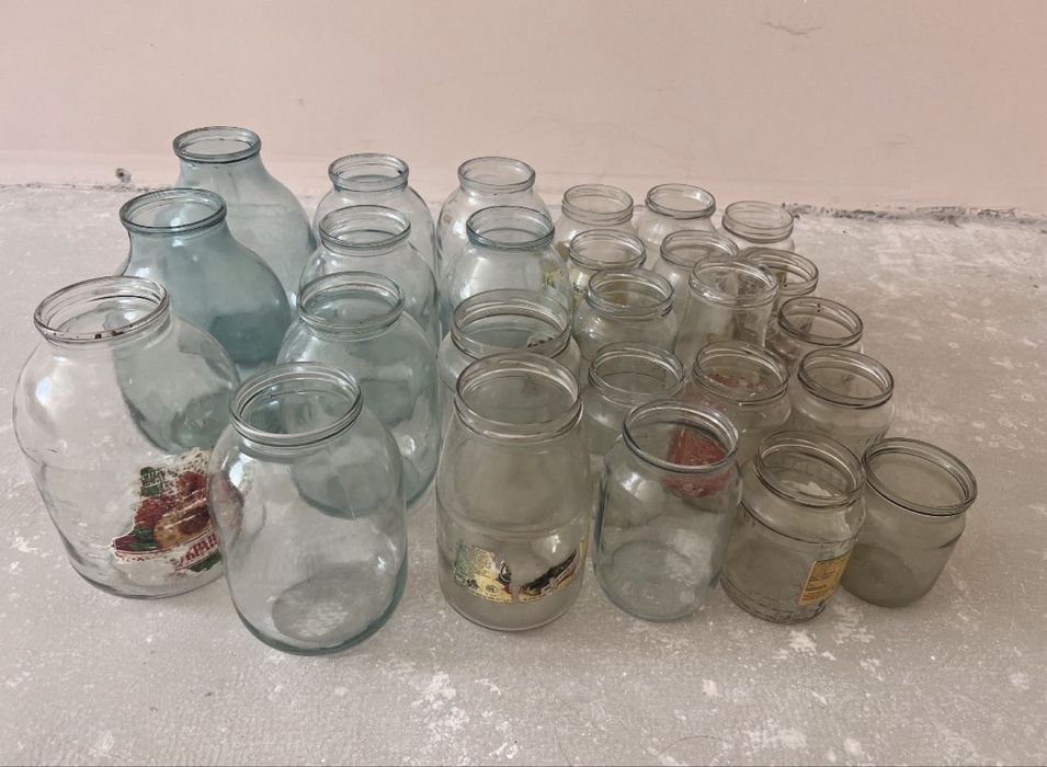 Банки 2л 3л, за всё 500 тг