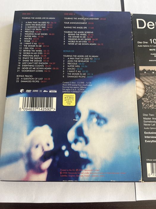 Depeche Mode Dvd 101+Touring the angel