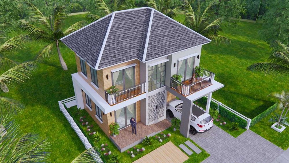 НА ИЗПЛАЩАНЕ - Двуетажна сглобяема къща с 3 спални, 102 кв. м