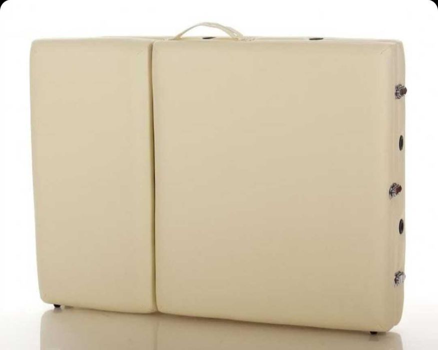 трисекторна козметична масажна кушетка дървена черна  масажно легло