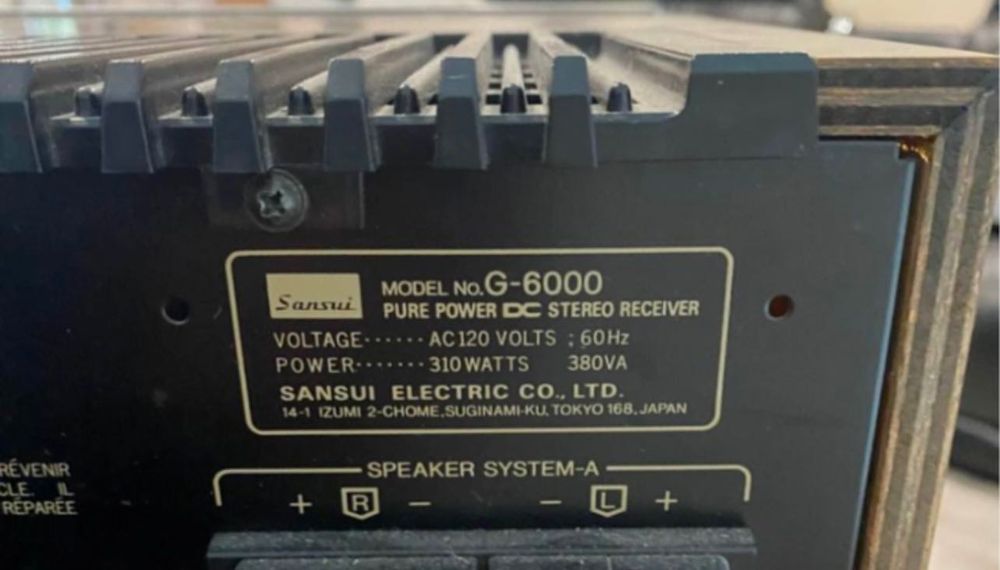 Sansui G6000 в перфектно състояние от 20 години съм втори собственик.