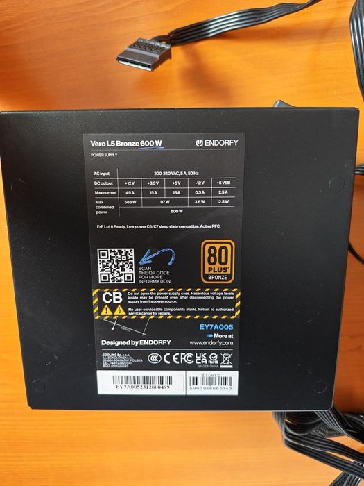 Sursa PC Endorfy Vero L5 Bronze 600W