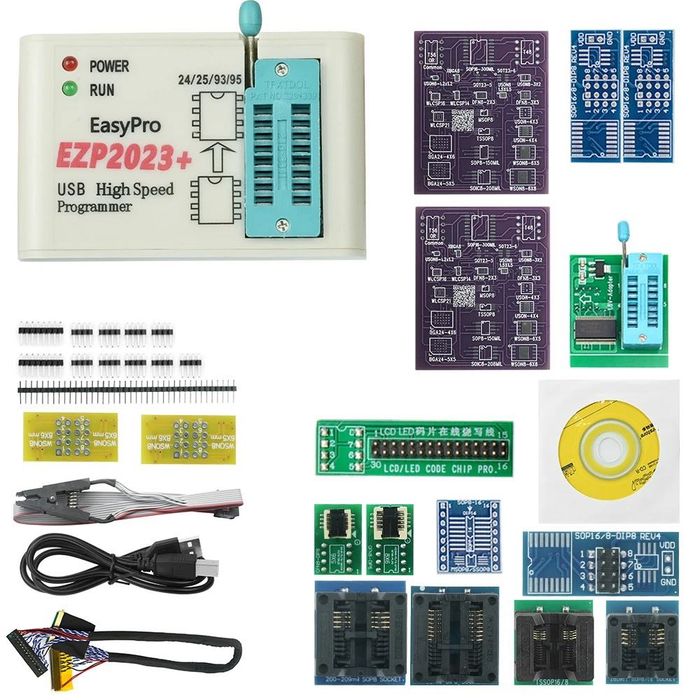 Kit programator Eeprom EZP2023 + 15 adaptoare
