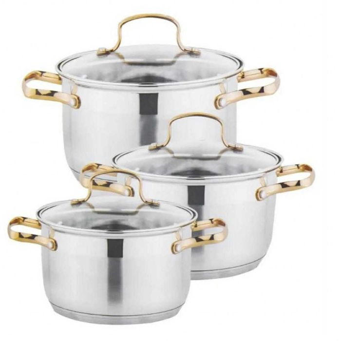 Комплект тенджери от неръждаема стомана