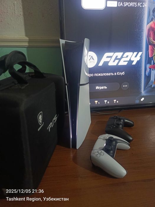 Ps5 slim 1TB SSD v:10.00 взлом версия в идеальном состоянии с гарантие