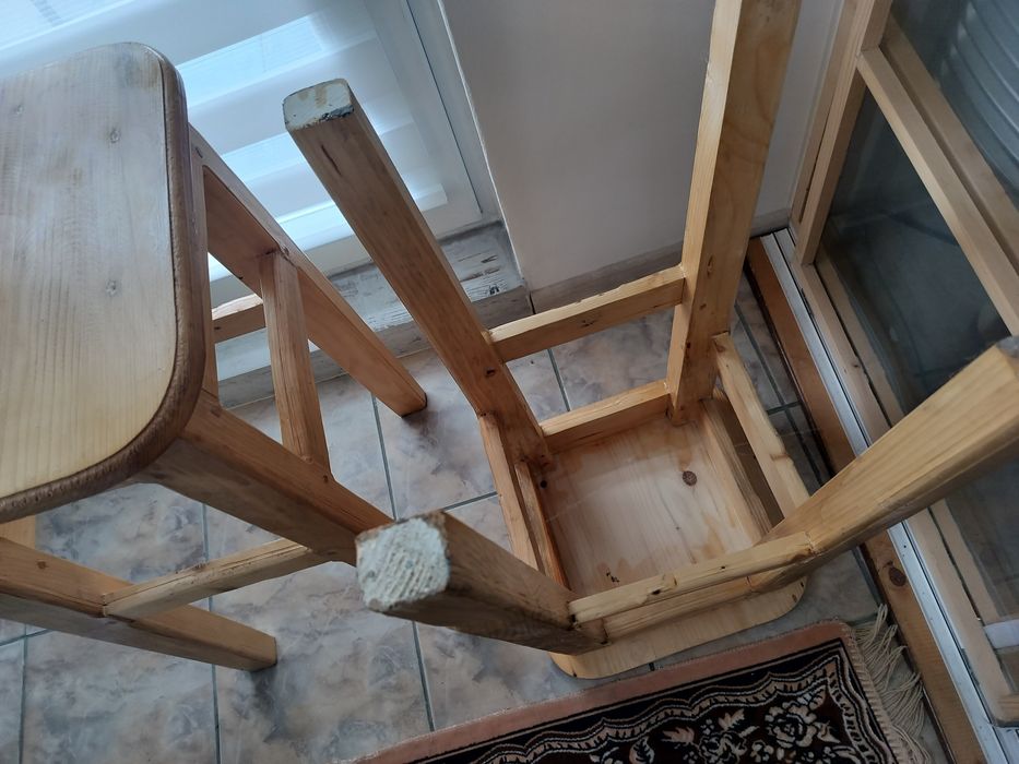 Set 2 scaune rustice