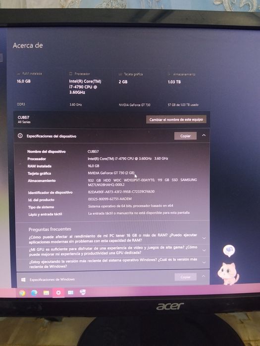 Acer thermaltake