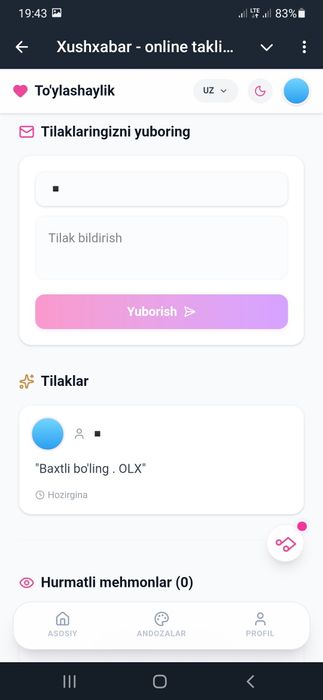 To'y, Bazm va Juftliklar Uchun