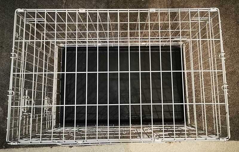 метална сгъваема клетка за куче 77x49x63см за транспорт и стационар