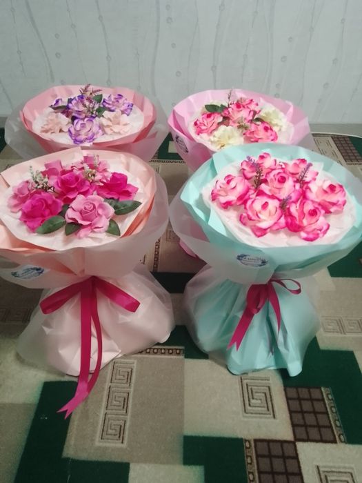 Мыльные букеты и мыльные сумчки