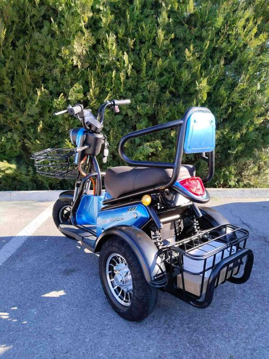 Електрическа триколка Pudding 1800W-48V-20Ah-Синя