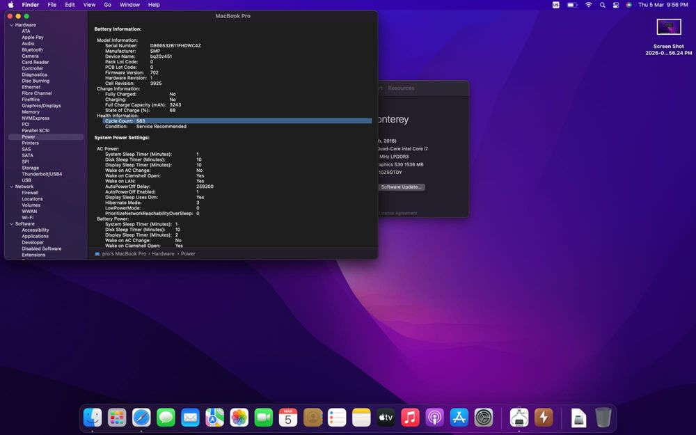 Apple Macbook Pro 15 inch 16 RAM 2Tb SSD Intel Core i7