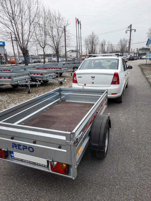 Remorca NOUA 750KG REPO , Mono Ax, Rar, asigurare  Inclusa