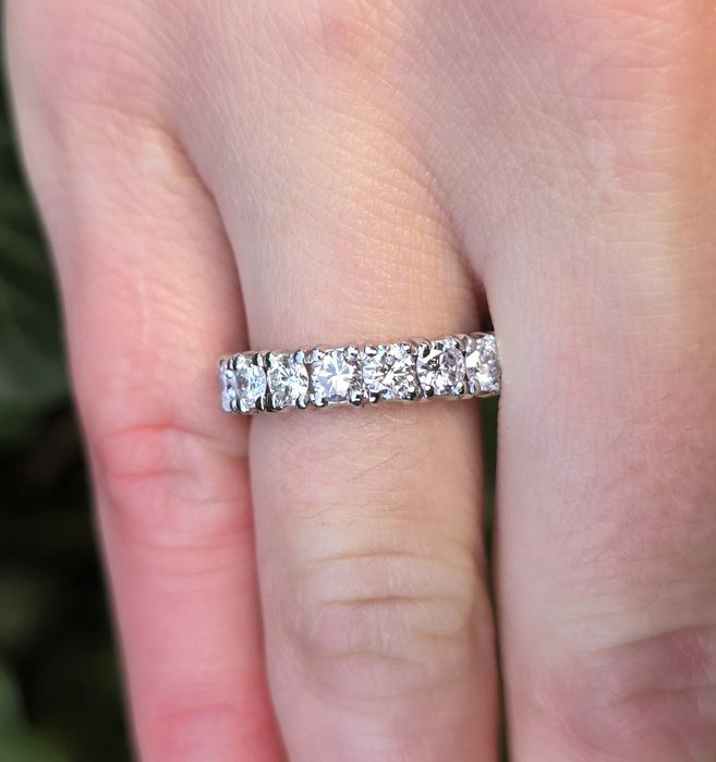 Inel din platină masivă cu diamante naturale 3,03 Ct.