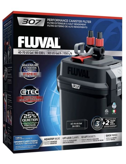 Fluval 307 + Seachem Matrix – пълен комплект, отлично състояние гр ...