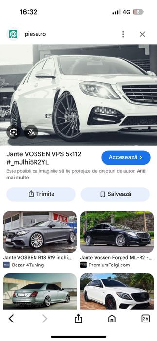 Vand jante 5x112 R19 cu tot cu anvelope+ 2 distantiere de 2,5 cm