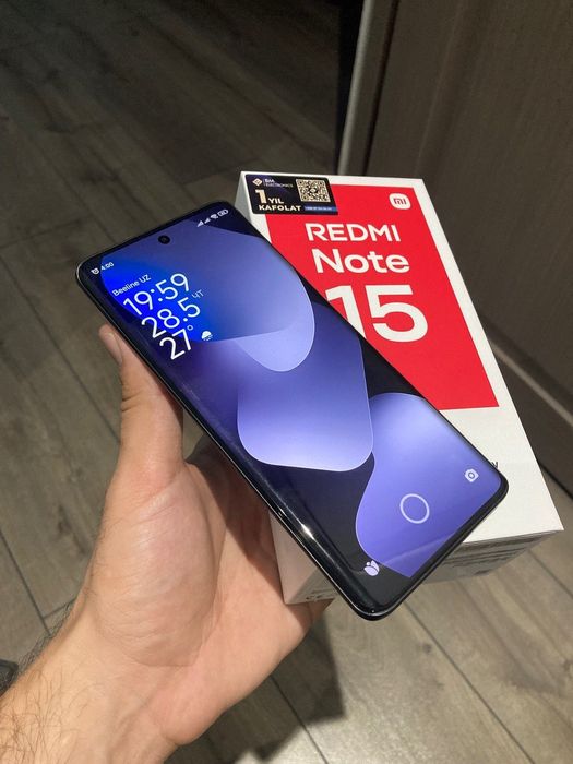 Оригинал redmi note 15 - 8/256 черный почти новый