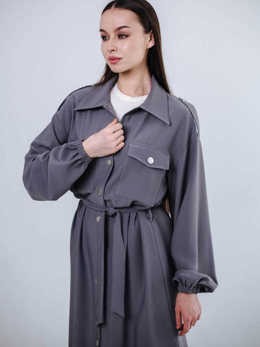 Женское платье-рубашка, с поясом от SHEMESH