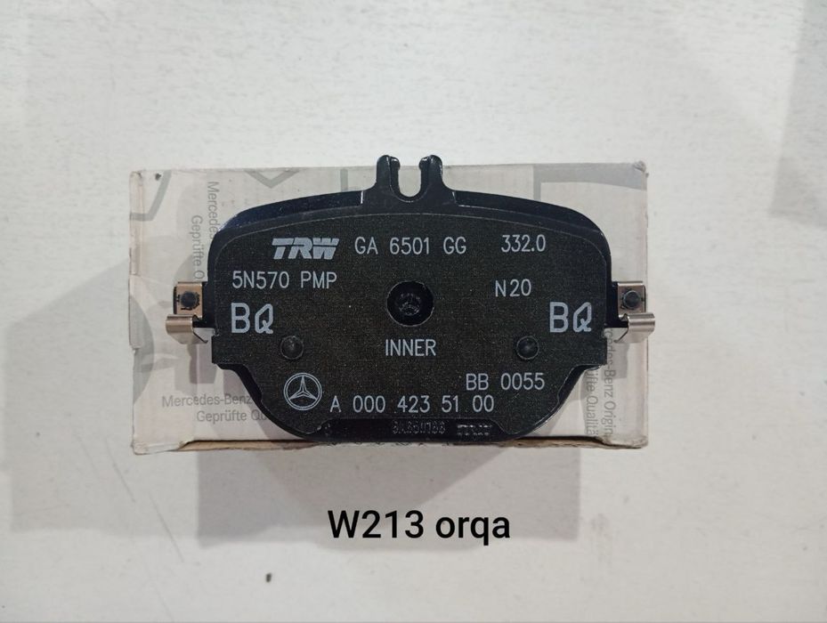 Оригинальные Колодки Мерседес. Mersedes Original kolodkalari