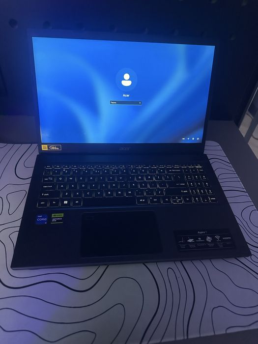 ноутбук acer aspire 7|RTX2050|16GB RAM|core i5 12450H|SSD512|