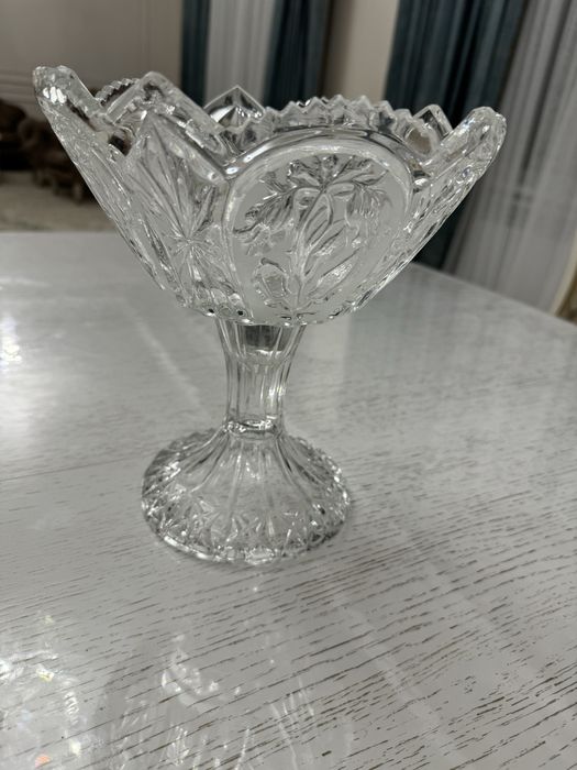 Фруктовница хрусталь