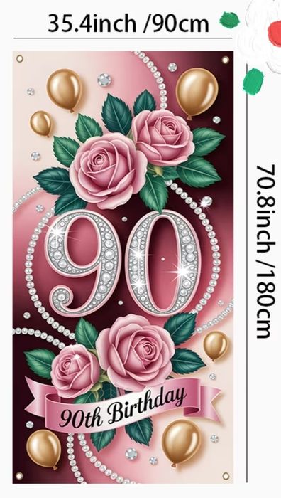 Баннер на 90 лет -аренда