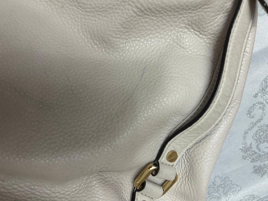 Geanta bej Michael Kors