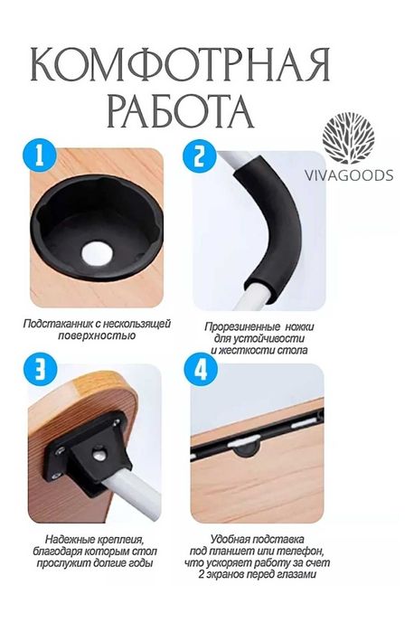 Компьютерный компактный стол 7тыс.тг