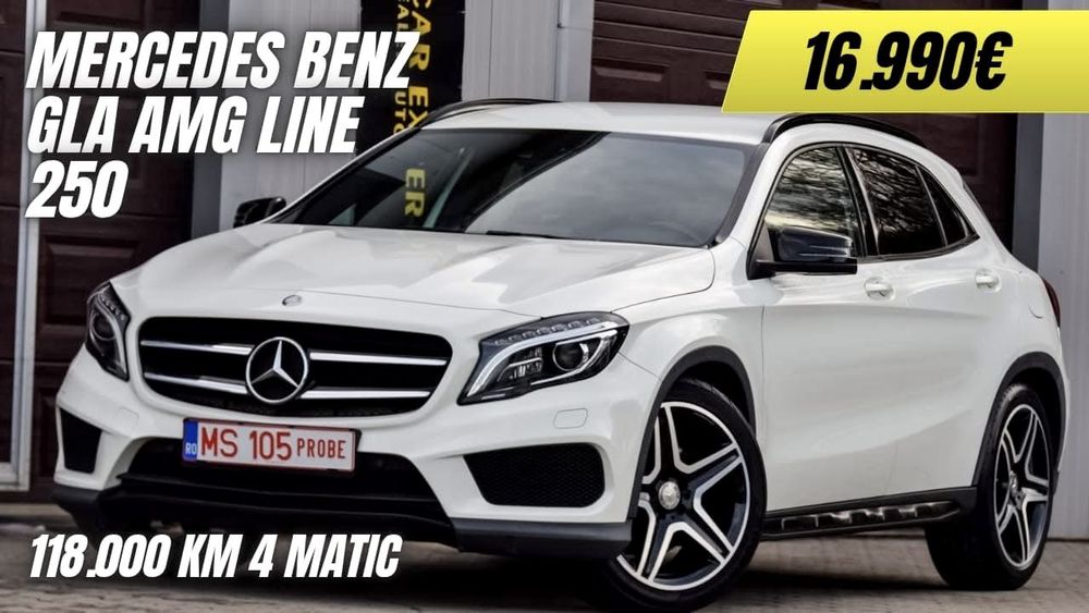 Mercedes-Benz GLA 4Matic AMG Line~GLA 250 2.0 Benzina 211CP~Led Alcantara Navi~Garantie