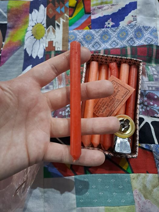 Set vechi lumânări pentru  brad vintage