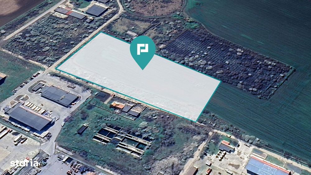 Teren intravilan 2,15 ha cu destinație industrială