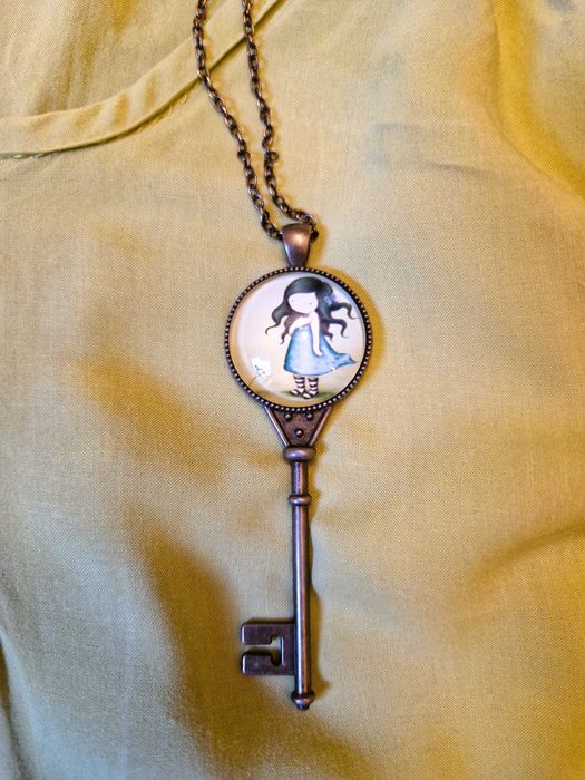 Ежедневна рокля + дълго колие с ключ