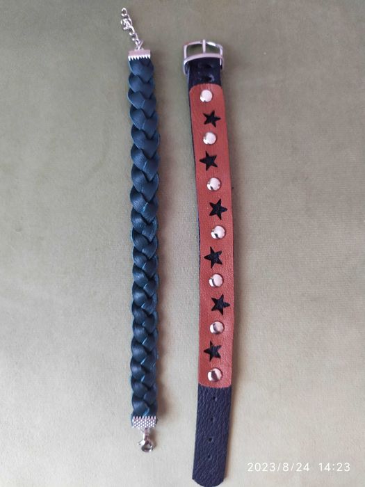 Ръчно изработени кожени гривни