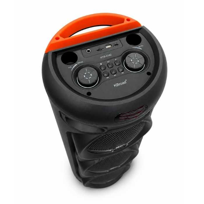 Тонколона караоке с два микрофона / Bluetooth / USB / LED осветление / Домашни партита / Събития и презентации
