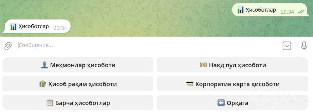 Меҳмонхона бошқарув дастури