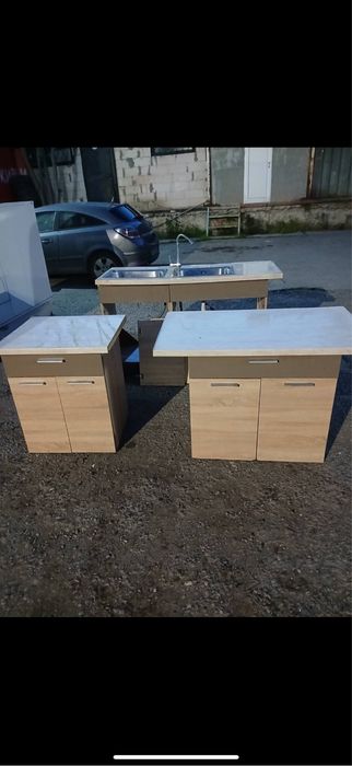 Кухненски шкафове с плот и мивка – комплект или поотделно