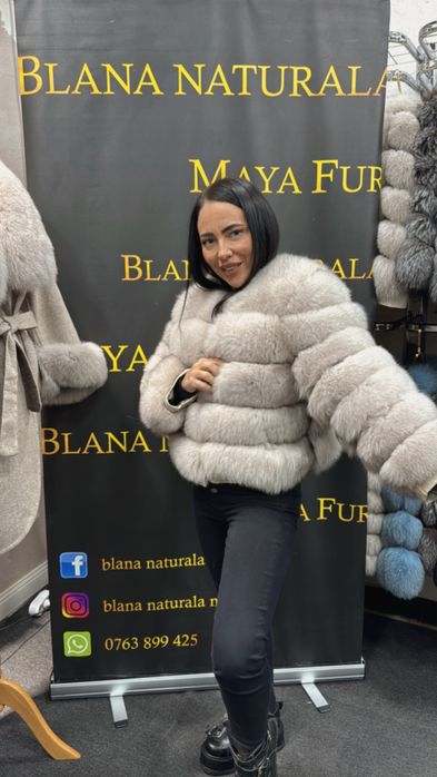 Haina din blana naturala full , calitate premium