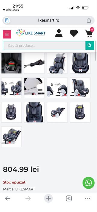 scaun auto baby Jolie prestige  0-36 kg
