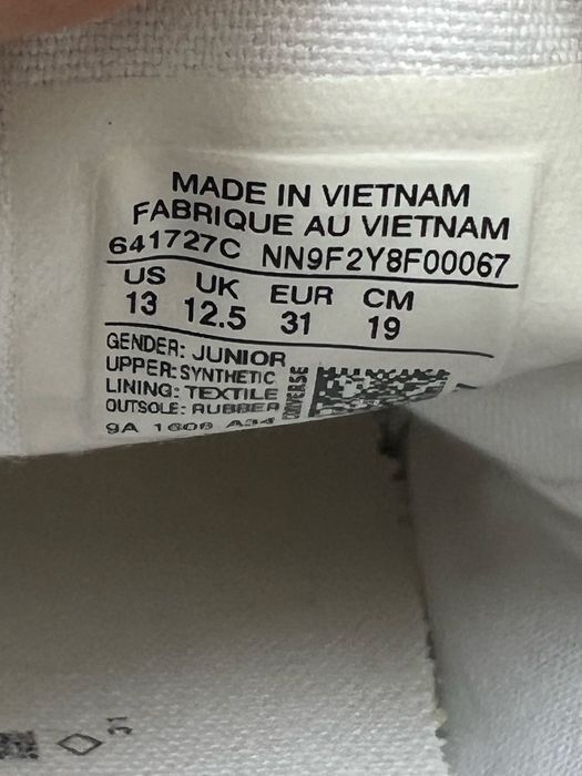 Детские кеды Converse размер 31