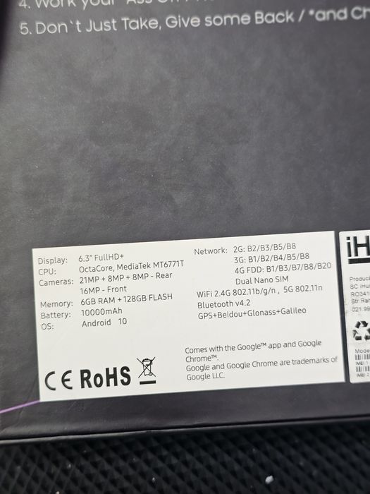 Ihunt Ironmask, 6/128 GB, Nou, 2 ani garanție