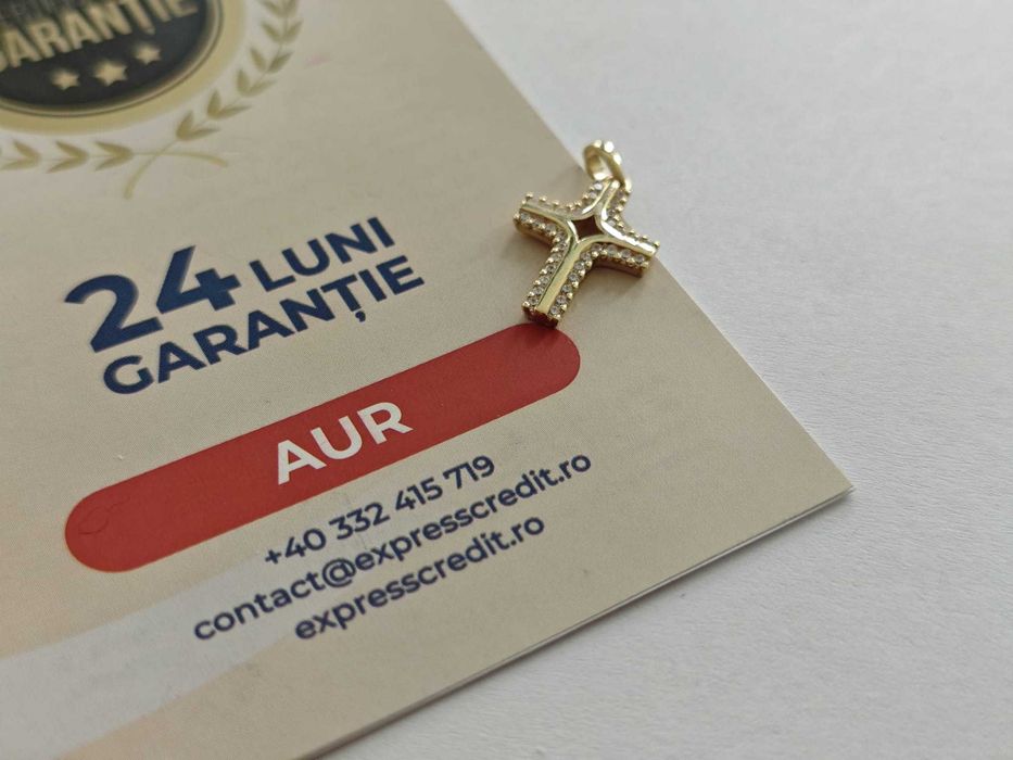 (AG 35) Medalion aur 14K "Cruce" B.34007.3/ Garantie 2 ani/ 705 lei