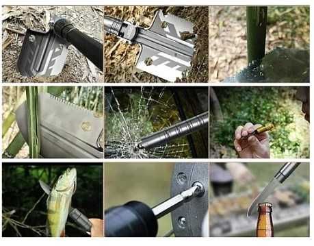 Мултифункционална лопата 16в1 брадва, кирка, отвертка, нож, трион