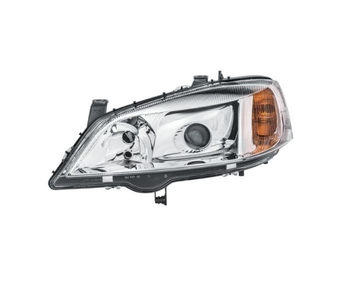 Far Opel Astra G, 01.1998-08.2009, fata, partea stanga/dreapta, xenon; tip bec D2S+H7+W5W; electric; argintiu; fara bec descarcare; fara ballast; fara motor