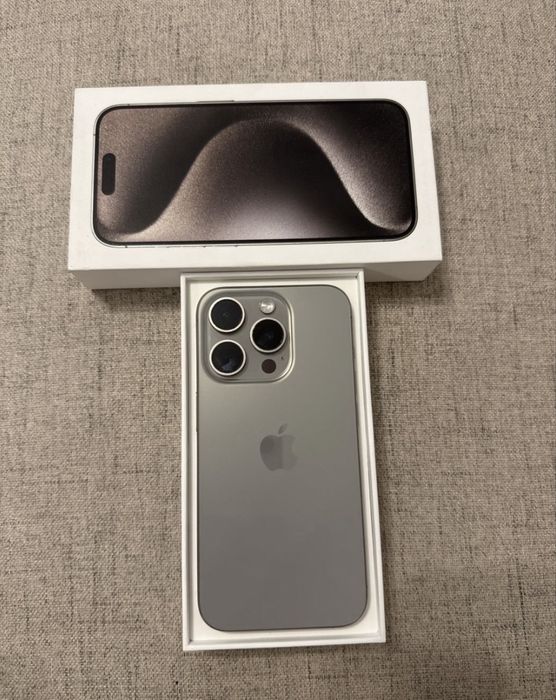 Iphone 15 PRO 128 GB Natural Titanium in garantie