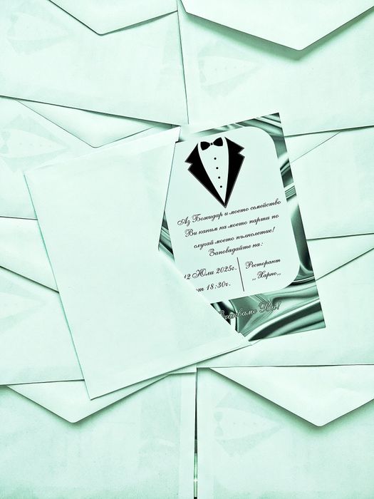 Покани за кръщене,сватби,балове и др.