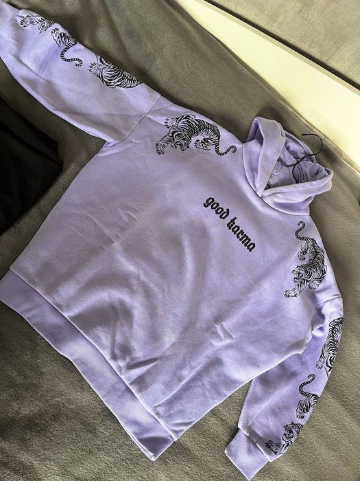 Лилаво худи с качулка